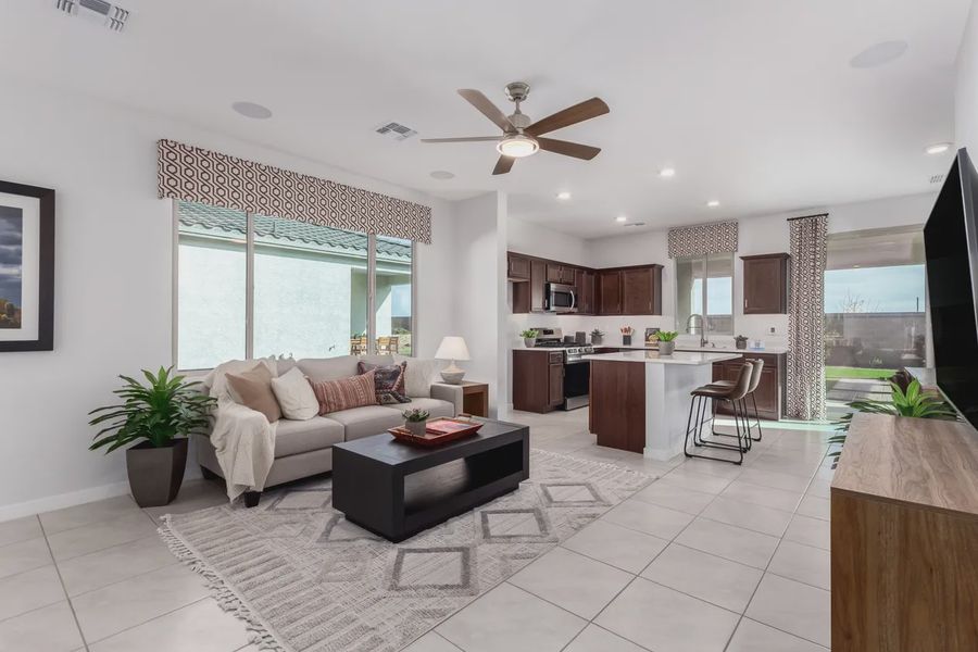 Furnished interior view inside a new home in Avanti at Granite Vista, Waddell (Image 7).