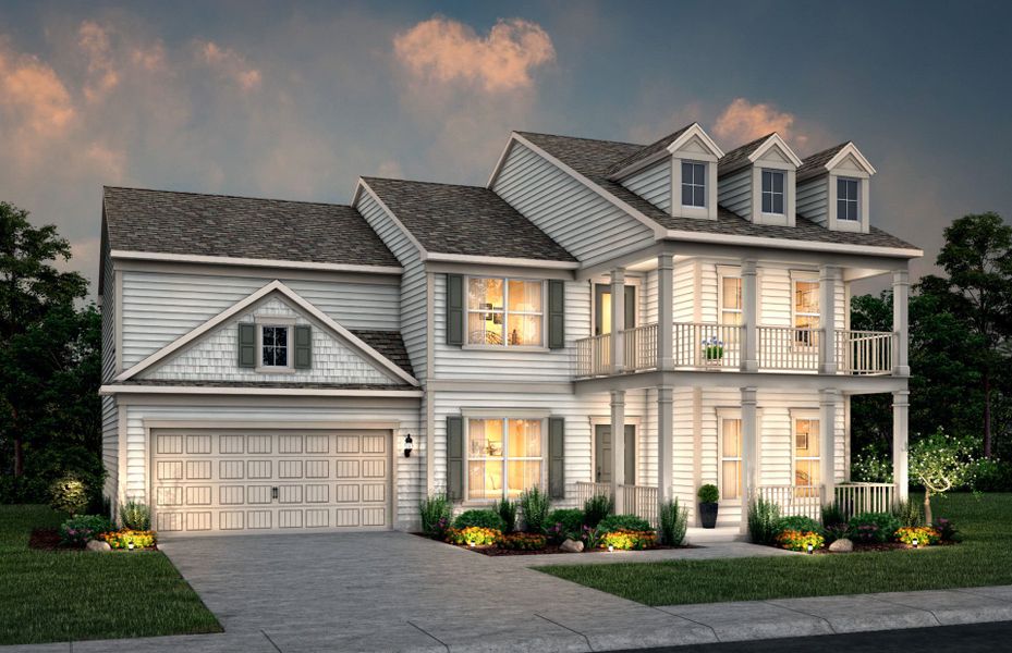 Representative exterior photo of a completed home built from the Woodward by Pulte Homes in Fishers Wood, Columbia, SC (Image 22).