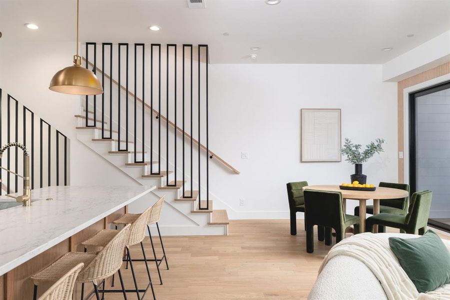 Furnished interior view inside a new home in , Dallas (Image 14).