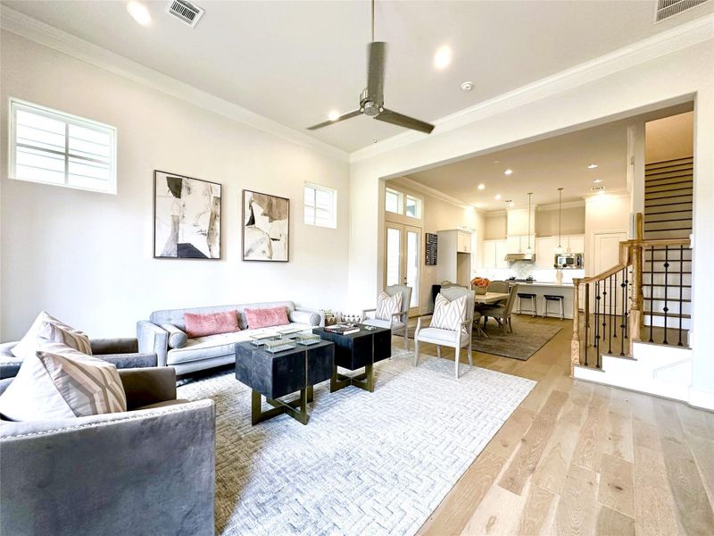 12 Ft Living Room Ceilings - Double Crown Molding 12 Ft Living Room Ceilings - Double Crown Molding