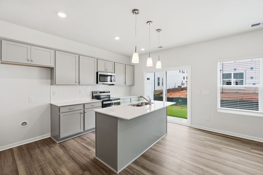 Furnished interior view inside a new home in Nichols Landing, Charlotte (Image 12).