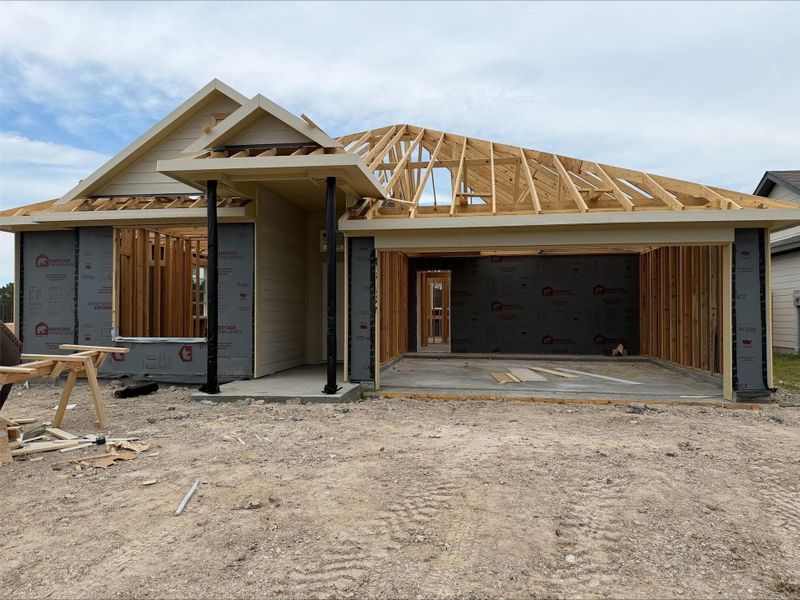 In-progress construction of a new home in Sterling Ridge, Huntsville, TX (Image 13).