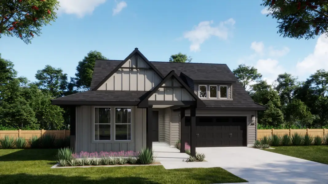 Representative exterior photo of a completed home built from the 4014 by Risewell Homes in Parkton Square, Kyle, TX (Image 3).