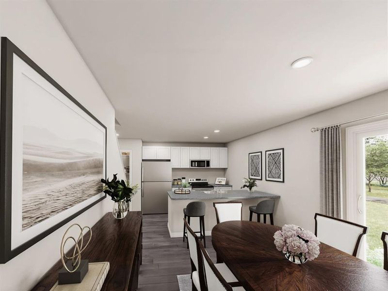 Furnished interior view inside a new home in Villages of Mayfield, Cleburne (Image 8).