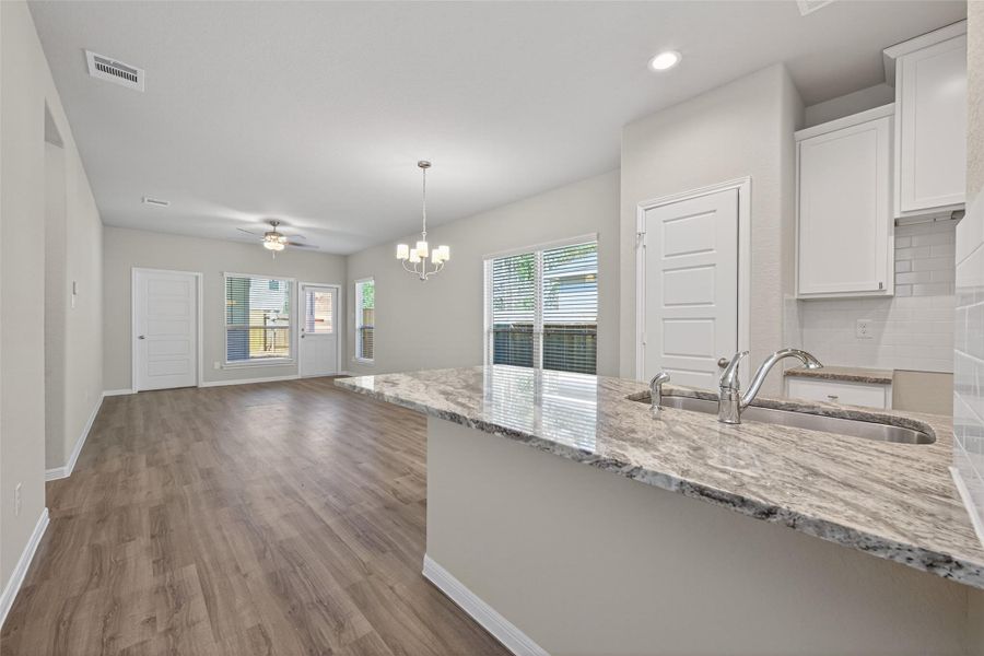 Furnished interior view inside a new home in Woodland Lakes, Houston (Image 10).