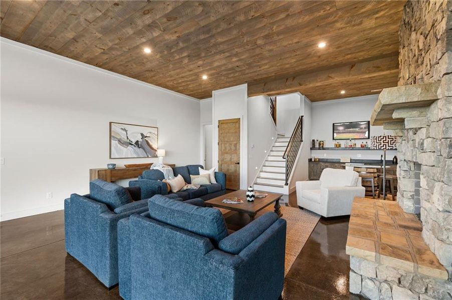 Furnished interior view inside a new home in , Mineral Bluff (Image 9).