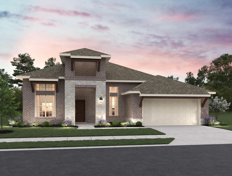 Representative exterior photo of a completed home built from the Palmer by Ashton Woods in Provence 70s, Austin, TX (Image 4).