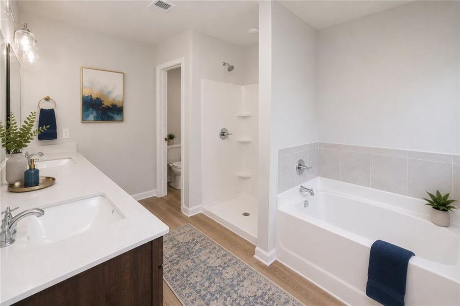 Furnished interior view inside a new home in , Commerce (Image 11).