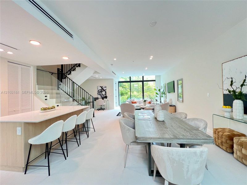 Furnished interior view inside a new home in , Miami (Image 15).