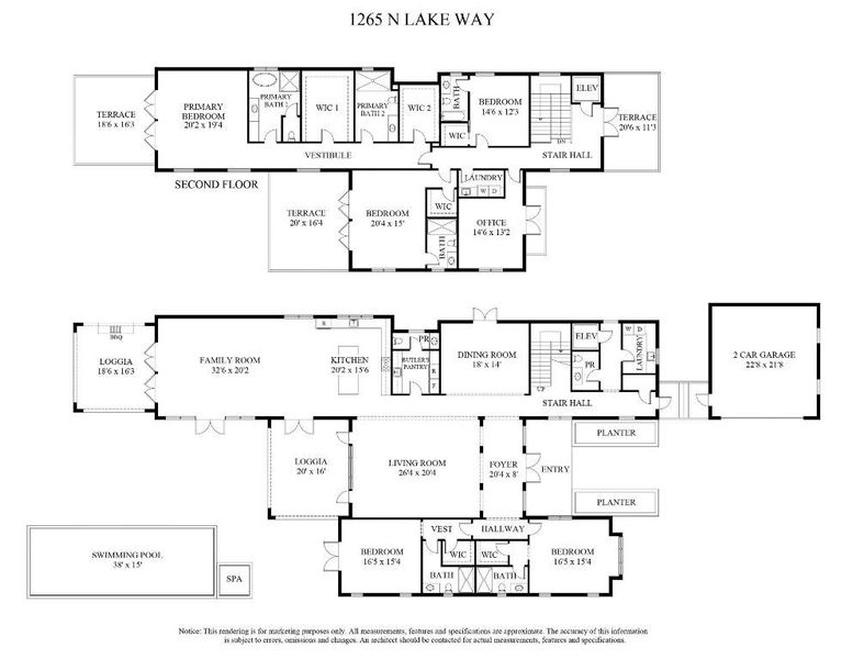 1265 N. Lake Way - Floor Plan