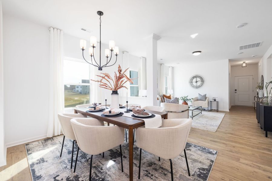 Representative furnished interior of a home built from the TA1600 by True Homes in Stonebridge Fairways, Monroe (Image 7). Representative furnished interior of a home built from the TA1600 by True Homes in Stonebridge Fairways, Monroe (Image 7).