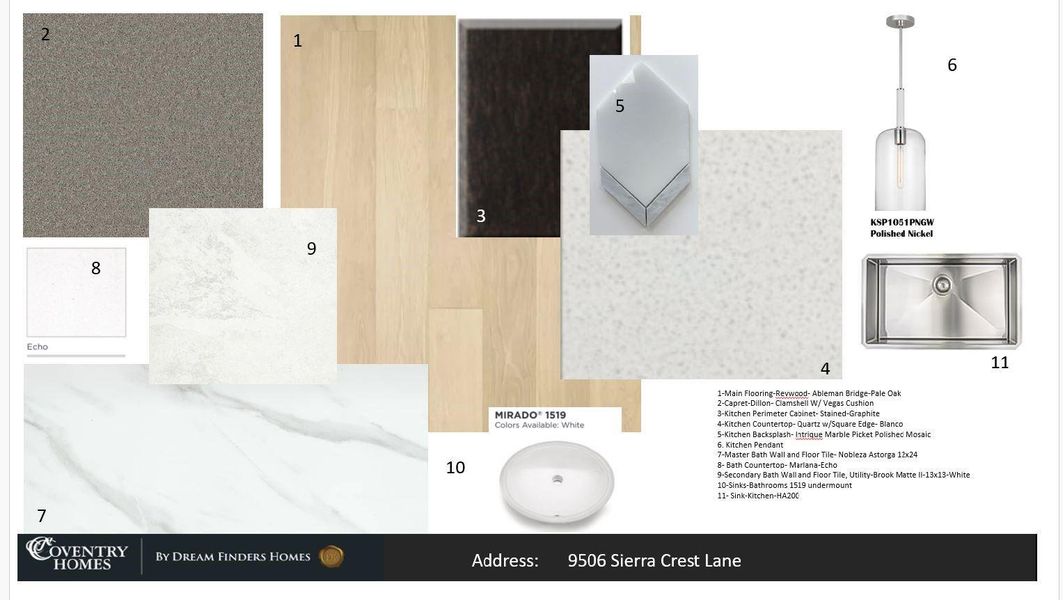 Sample of building materials used in homes in The Highlands, Porter (Image 16).