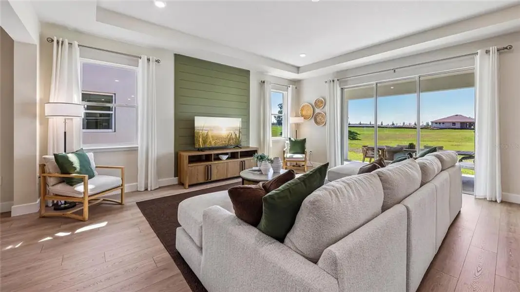 Furnished interior view inside a new home in Buchanan Trails, Newberry (Image 4).
