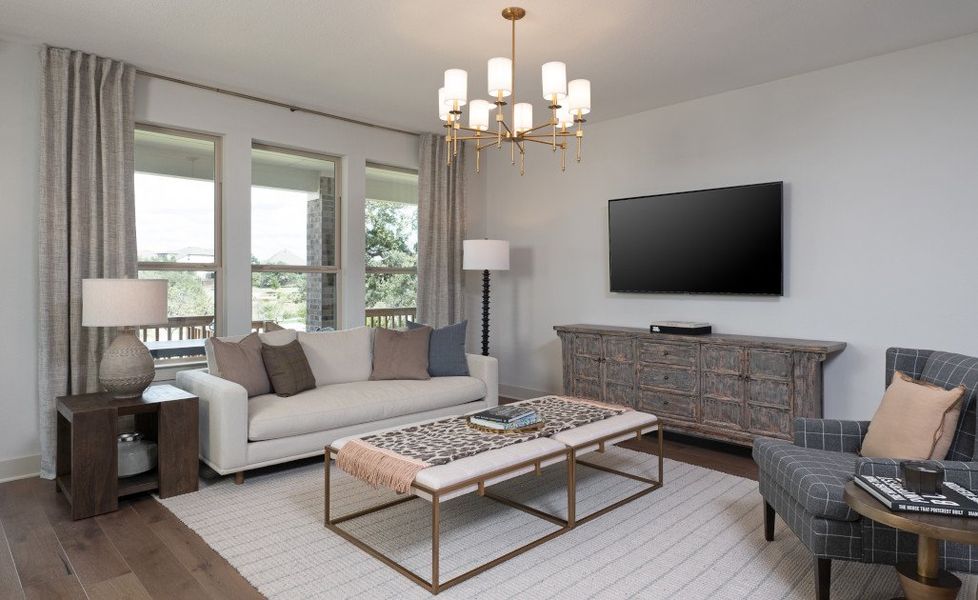 Representative furnished interior of a home built from the Westlake by Ashton Woods in The Trails at Carmel, Pflugerville (Image 5).