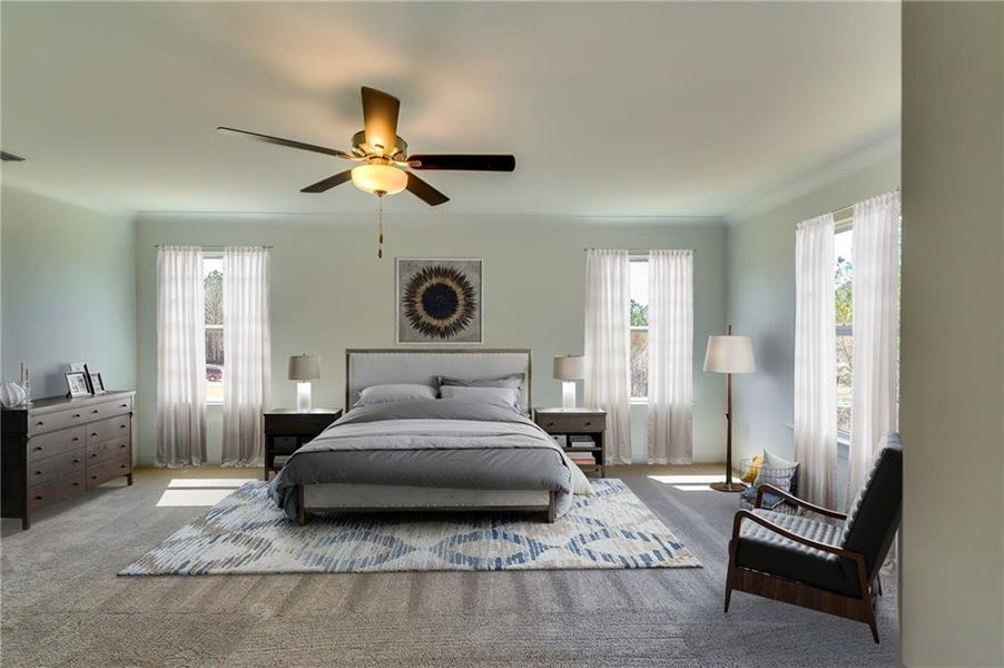 Furnished interior view inside a new home in , Dallas (Image 12).