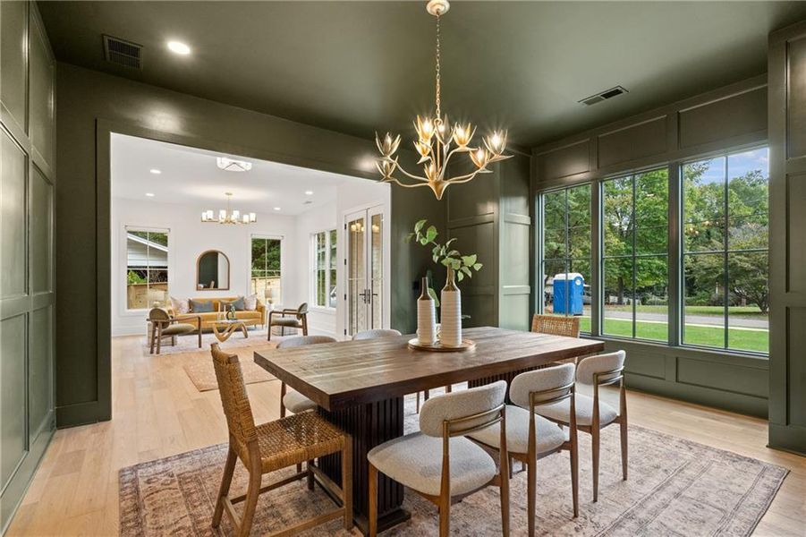 Furnished interior view inside a new home in , Roswell (Image 34).