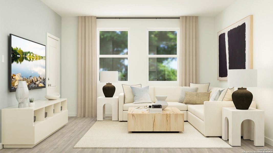 Furnished interior view inside a new home in Brookmill: Classic Collection, San Antonio (Image 16). Furnished interior view inside a new home in Brookmill: Classic Collection, San Antonio (Image 16).