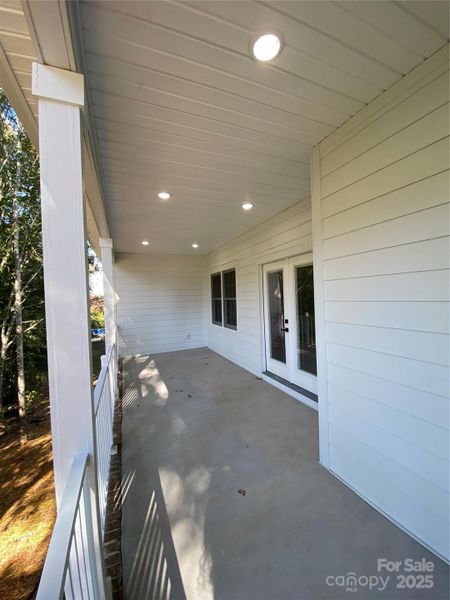 Exterior details and patio area of a home in , Hickory (Image 3).