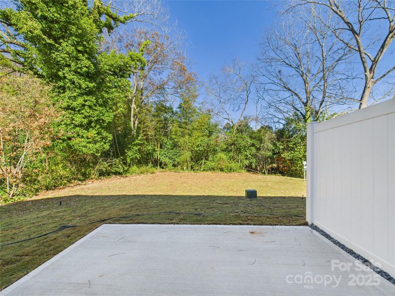 Relax on the large 12 x 12 patio out back with privacy fencing between units.