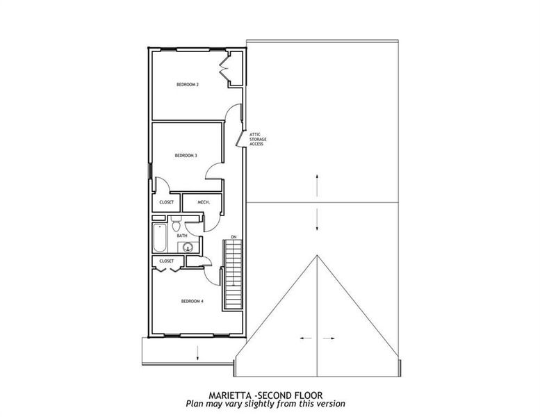 2D floor plan layout of this home in , Austell, GA (Image 3).