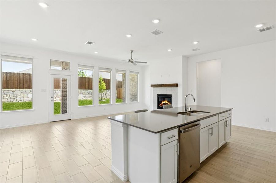Furnished interior view inside a new home in Northlake Estates: Brookstone Collection, Little Elm (Image 12).