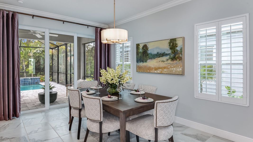 Representative furnished interior of a home built from the Patriot by Neal Communities in Boca Royale Golf & Country Club at Wellen Park, Englewood (Image 13).