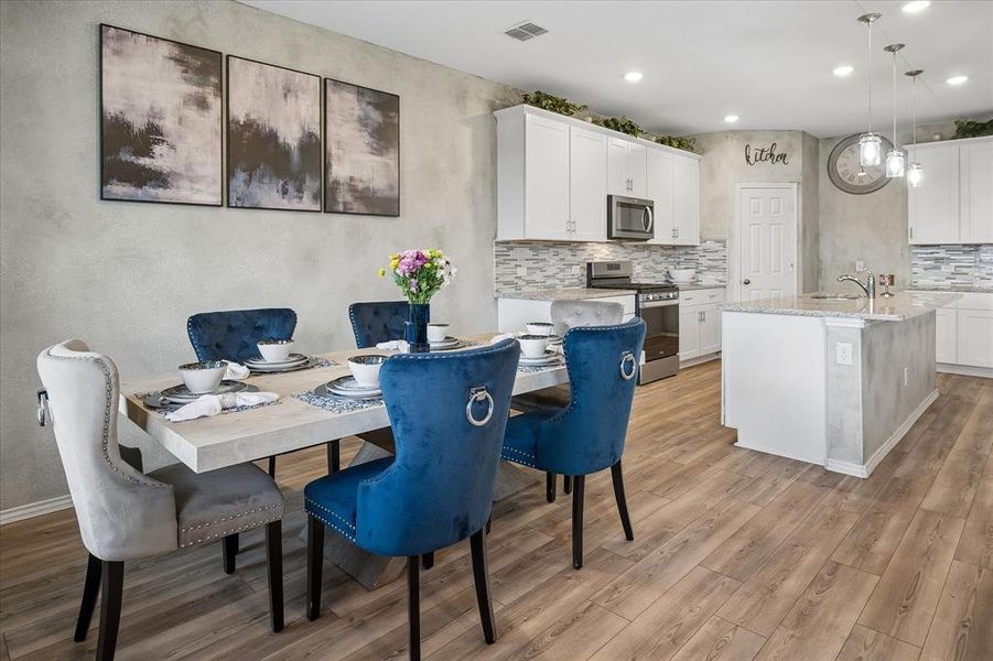Furnished interior view inside a new home in Whitewing Trails, Princeton (Image 15).