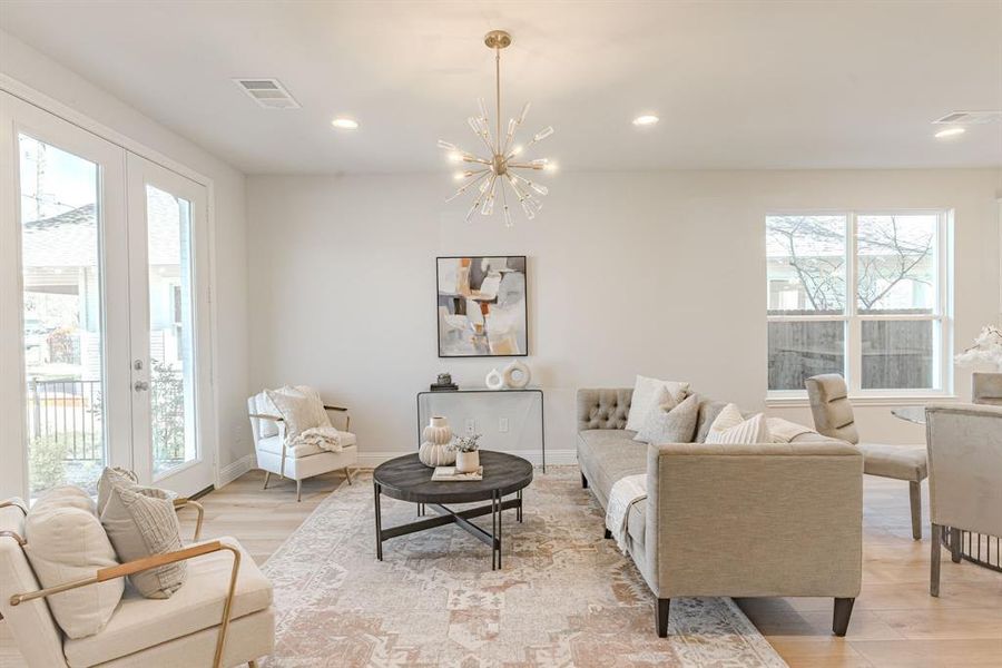 Furnished interior view inside a new home in , Fort Worth (Image 14).