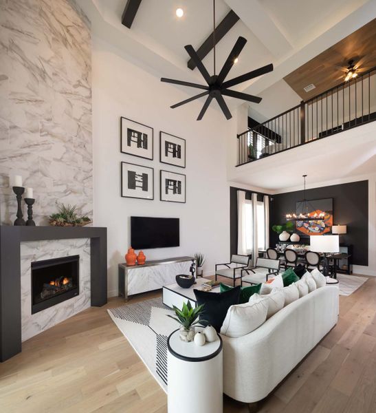 Representative Family Room - some options shown