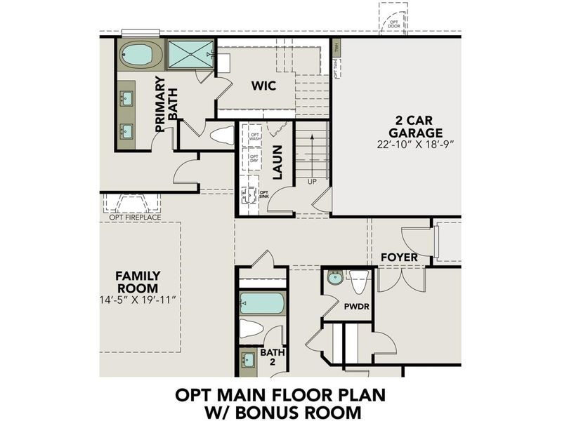 2D floor plan layout for the The Edward A with 3-Car Garage by Davidson Homes LLC in Lago Mar, Texas City, TX (Image 6). 2D floor plan layout for the The Edward A with 3-Car Garage by Davidson Homes LLC in Lago Mar, Texas City, TX (Image 6).