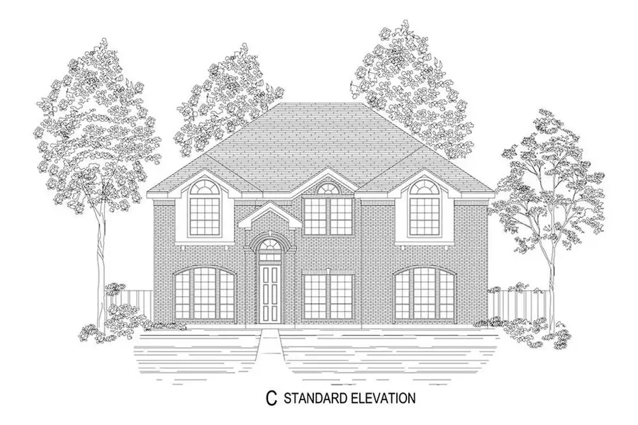 Representative rendering of the exterior for the Stonehaven 45 2R-CW by First Texas Homes (Image 12). Representative rendering of the exterior for the Stonehaven 45 2R-CW by First Texas Homes (Image 12).