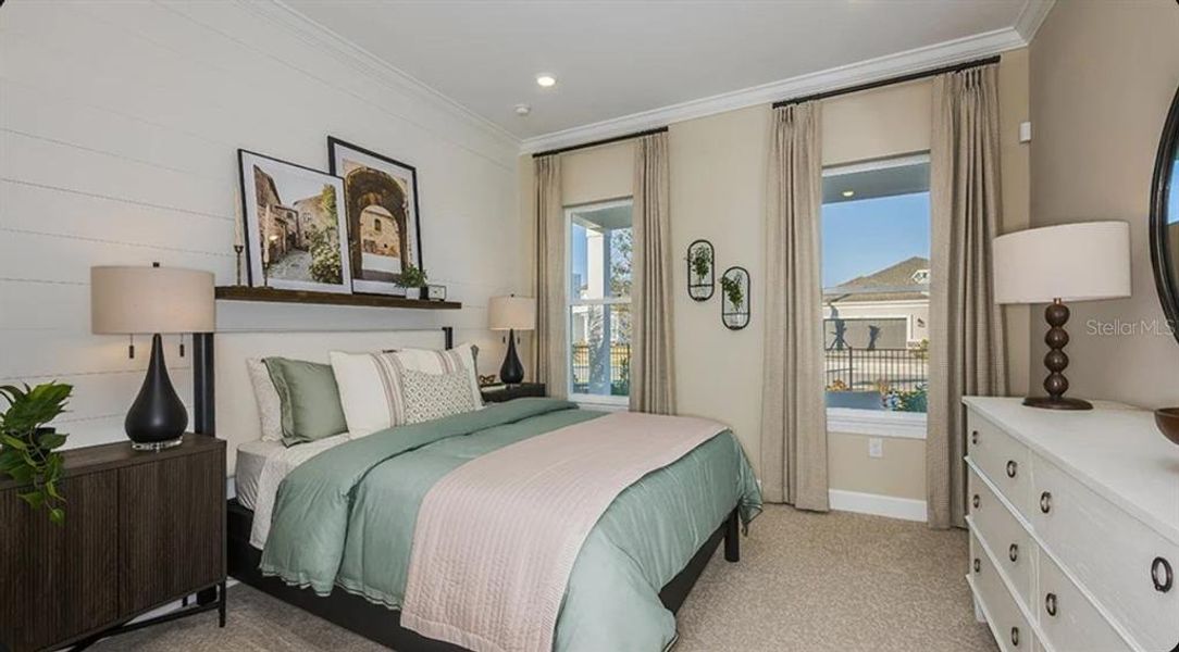 Furnished interior view inside a new home in Esplanade at Wellen Park, Englewood (Image 9).