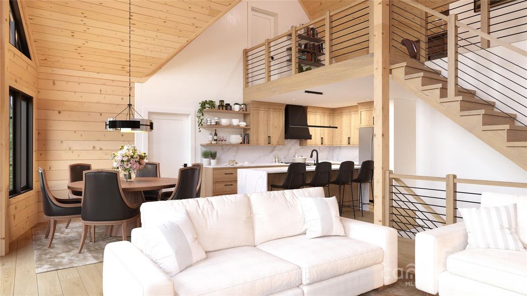 Furnished interior view inside a new home in , Connelly Springs (Image 7).