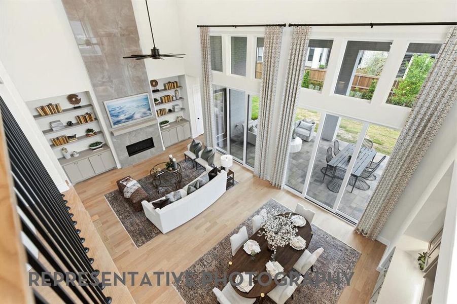 Furnished interior view inside a new home in Mosaic, Celina (Image 19).
