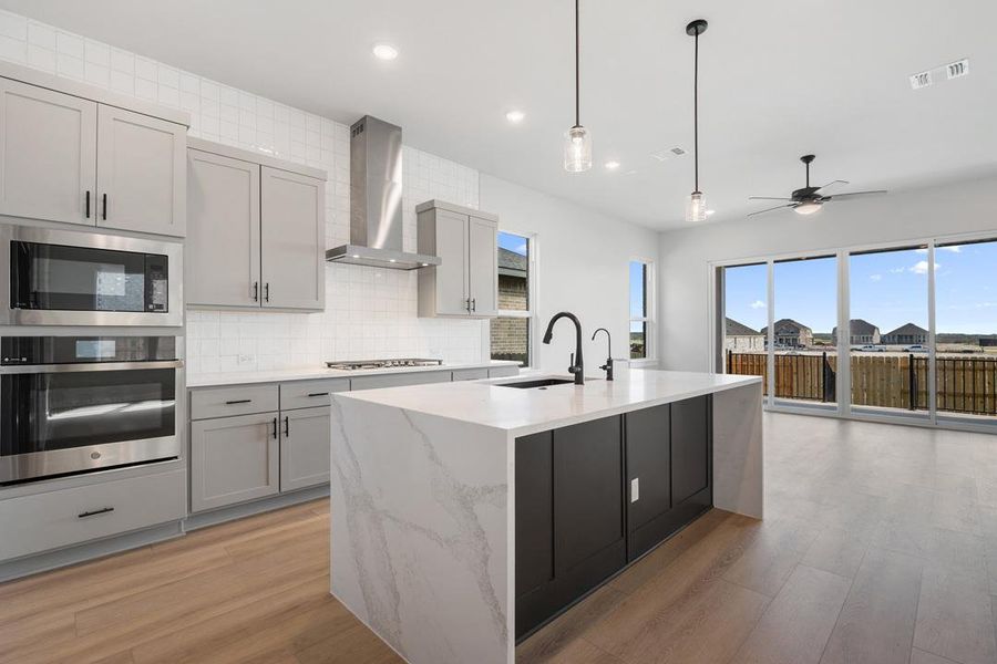 Furnished interior view inside a new home in Lariat, Liberty Hill (Image 10).