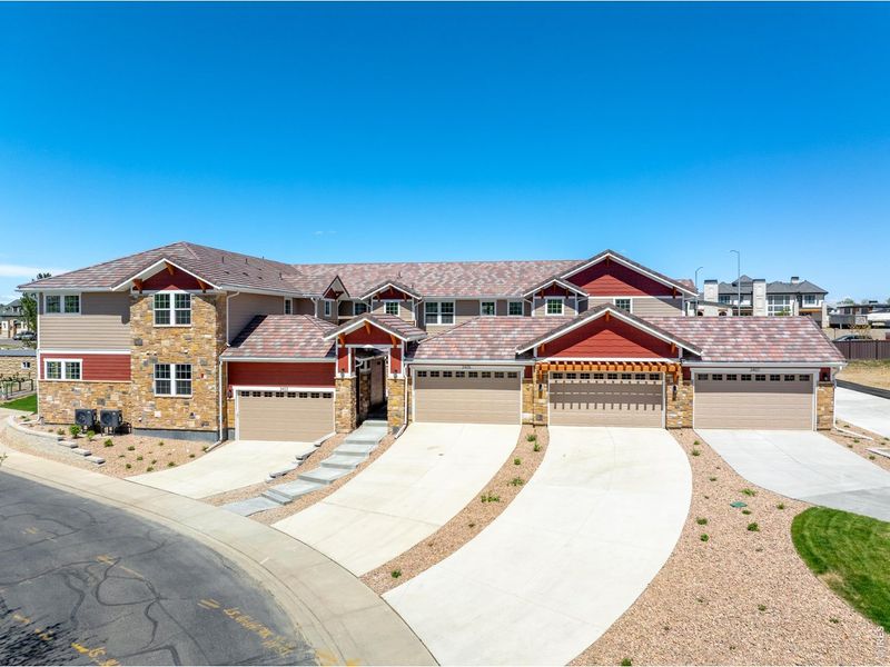 Front exterior of a new home in , Broomfield, CO, highlighting curb appeal (Image 22). Front exterior of a new home in , Broomfield, CO, highlighting curb appeal (Image 22).