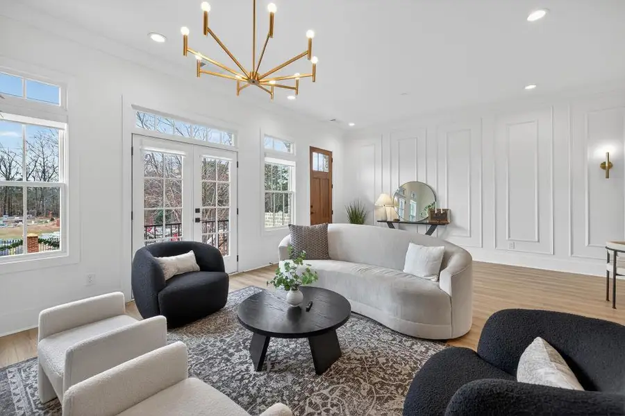 Furnished interior view inside a new home in Skyview On Broad, Sugar Hill (Image 45). Furnished interior view inside a new home in Skyview On Broad, Sugar Hill (Image 45).