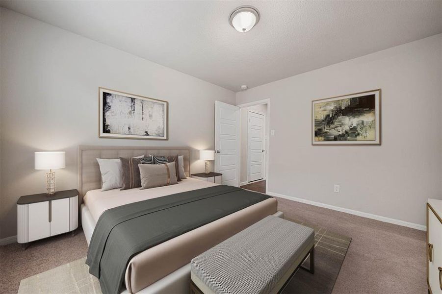 Furnished interior view inside a new home in Rollingbrook Estates, Baytown (Image 26).