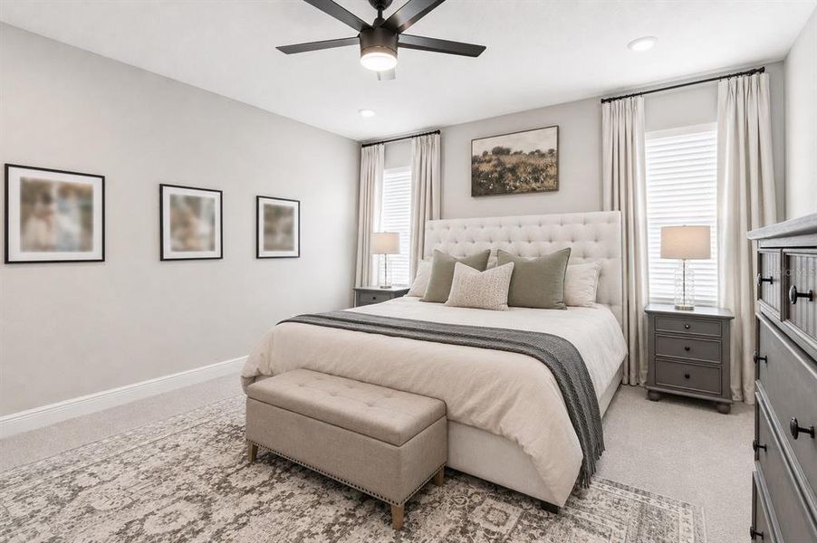 Furnished interior view inside a new home in Woodcreek, Wesley Chapel (Image 34). Furnished interior view inside a new home in Woodcreek, Wesley Chapel (Image 34).