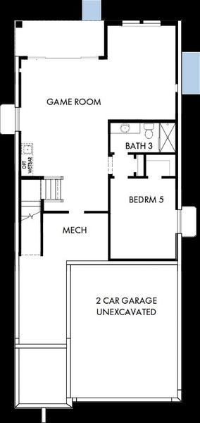 2D floor plan layout of this home in Revel Crossing at Wolf Ranch - The Panorama Collection, Colorado Springs, CO (Image 4). 2D floor plan layout of this home in Revel Crossing at Wolf Ranch - The Panorama Collection, Colorado Springs, CO (Image 4).