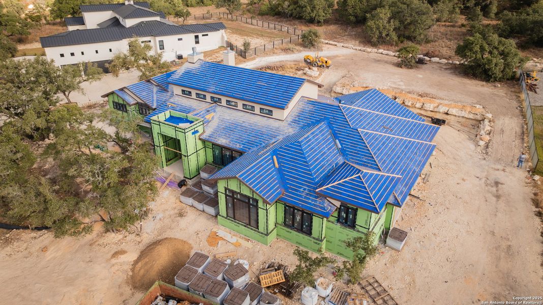 In-progress construction of a new home in , Boerne, TX (Image 24).