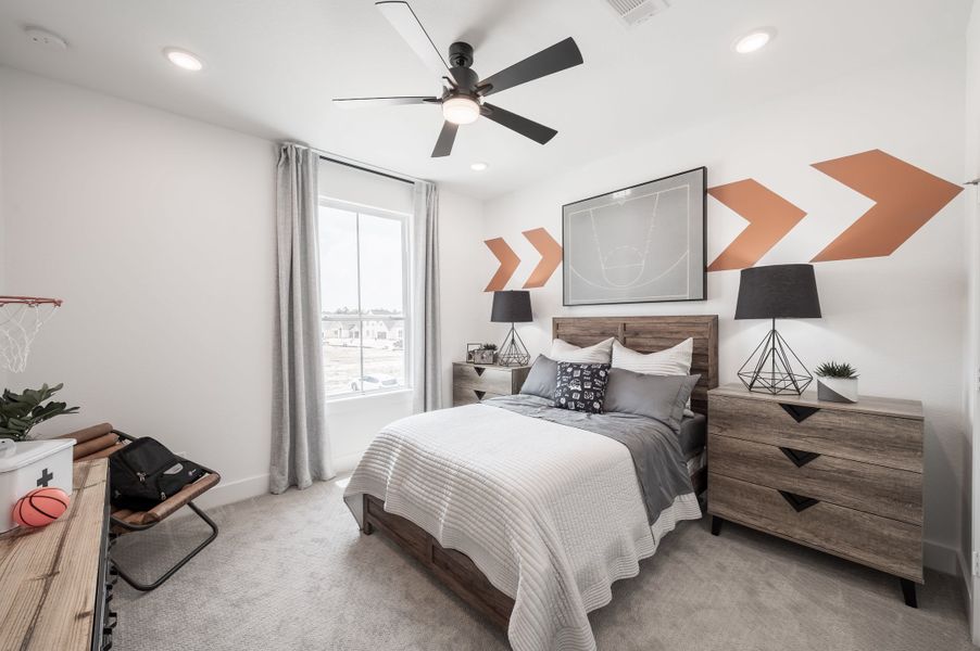 Representative furnished interior of a home built from the Wren by Tri Pointe Homes in Oakhill Reserve, Tomball (Image 30).