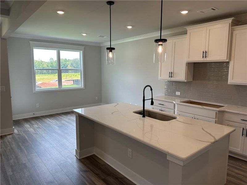 Furnished interior view inside a new home in Rosewood Lake Estates, Hoschton (Image 10).