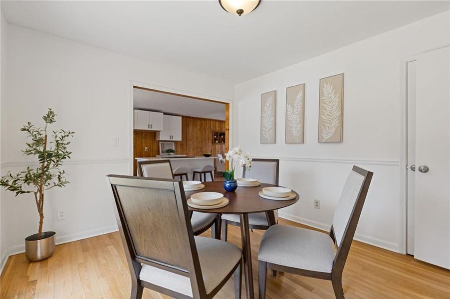 Furnished interior view inside a new home in , Marietta (Image 38).