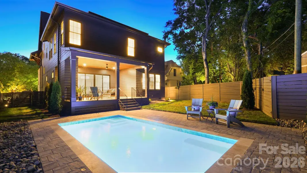 Exterior details and patio area of a home in , Charlotte (Image 3).