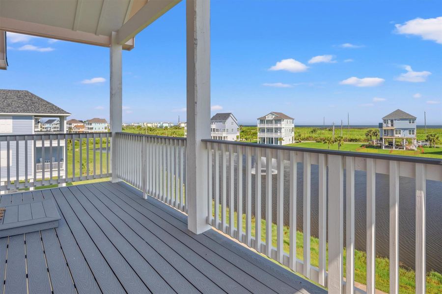 You have direct access to incredible beach views from your second floor balcony.