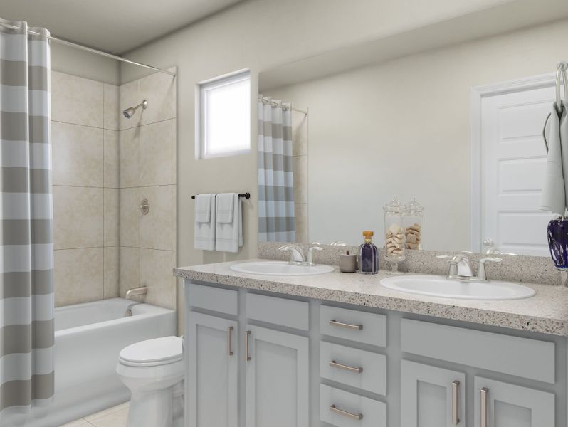 Furnished interior view inside a new home in Mason Woods, Cypress (Image 13). Furnished interior view inside a new home in Mason Woods, Cypress (Image 13).