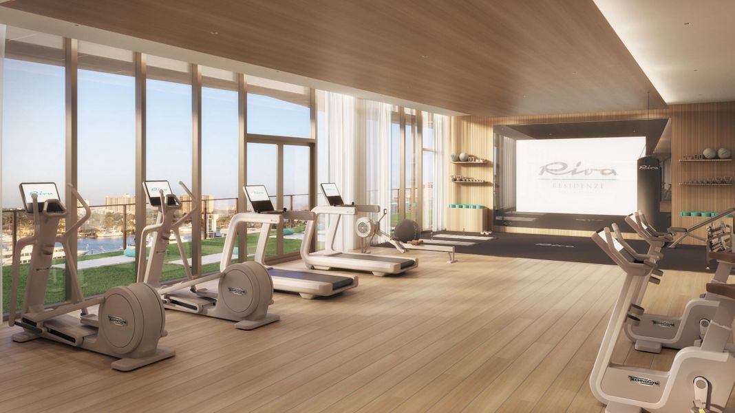 Fitness Center Conceptual Rendering