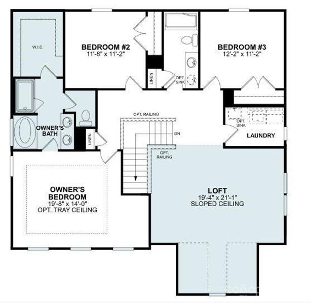 2D floor plan layout of this home in Bellamore, York, SC (Image 3).