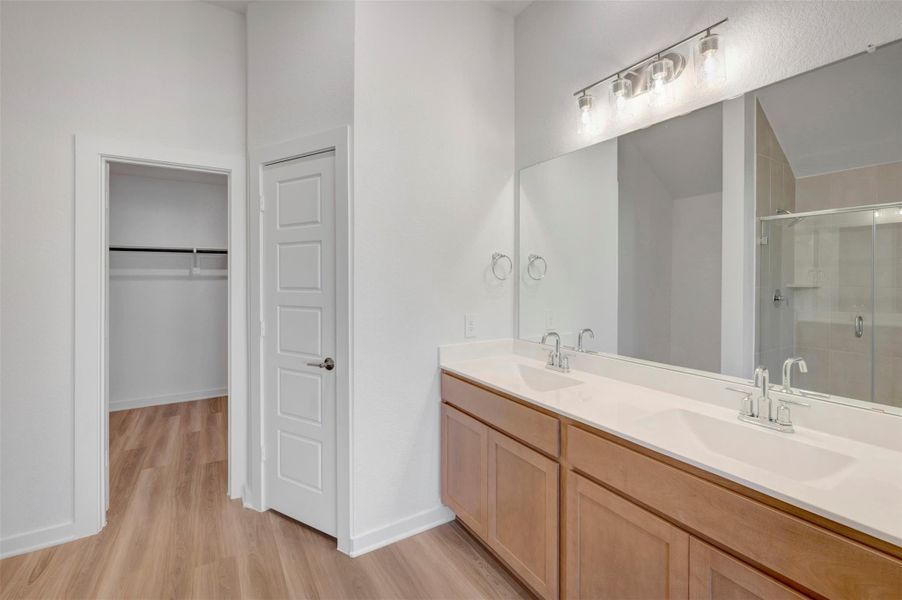 Furnished interior view inside a new home in Lone Star Landing, Montgomery (Image 11).